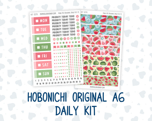 Kit 0276 - A6 Hobonichi Original - Daily Kit - July - Melon Crush
