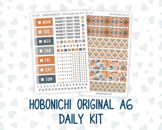 Kit 0237 - A6 Hobonichi Original - Daily Kit - October - Forest Folk