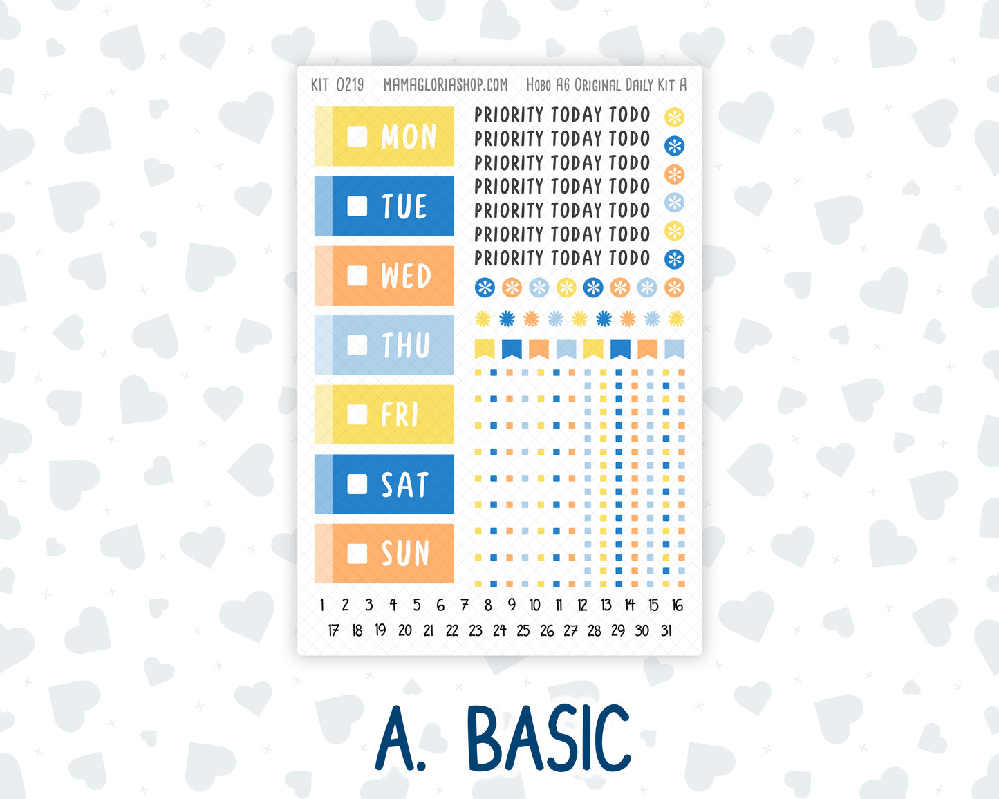 Kit 0219- A6 Hobonichi Original – Daily Kit - Bee's Business - May