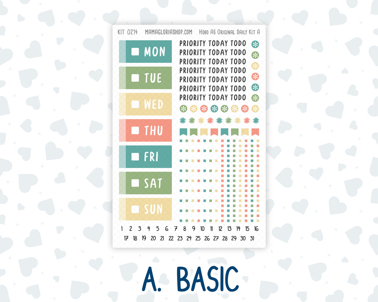 Kit 0214- A6 Hobonichi Original – Daily Kit - Rooted In Spring - April