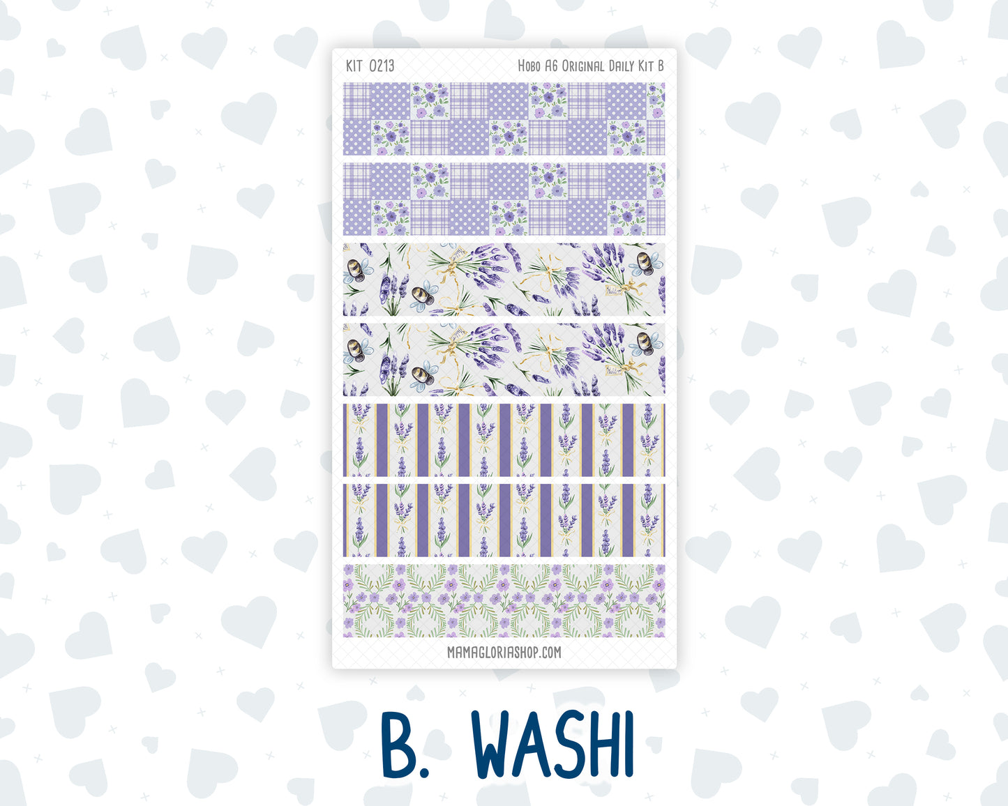 Kit 0213- A6 Hobonichi Original– Daily Kit - Provence - April