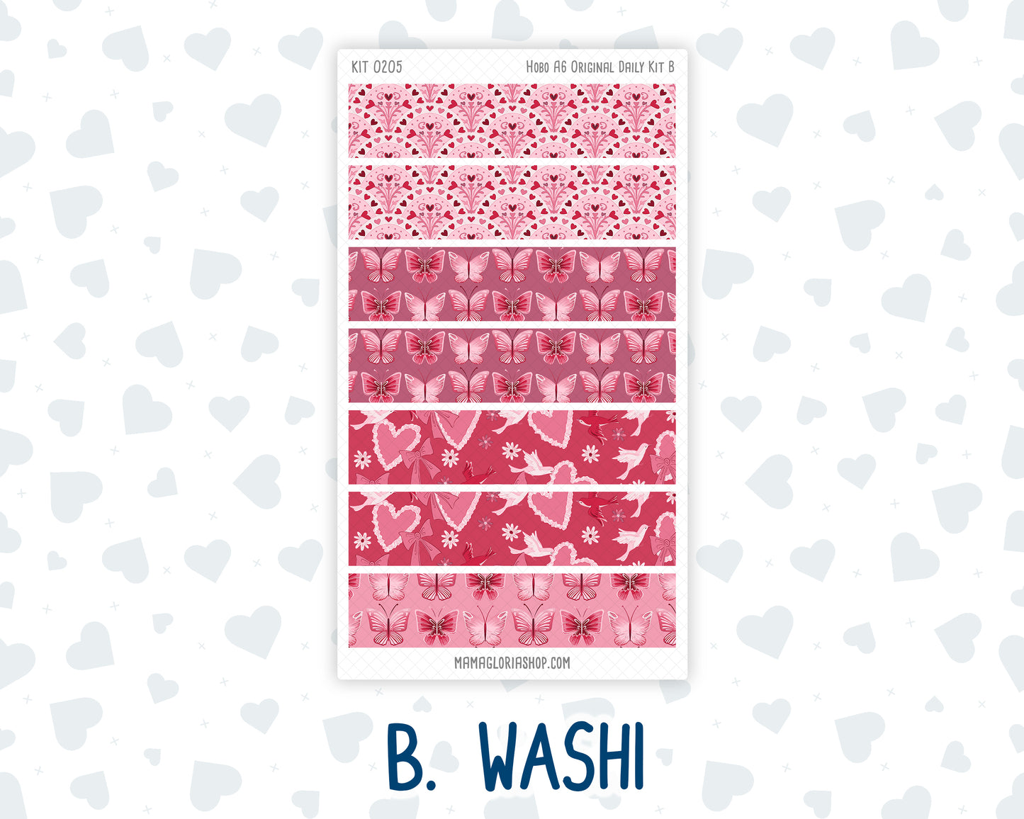 Kit 0205- A6 Hobonichi Original – Daily Kit - Dancer's Heart - February