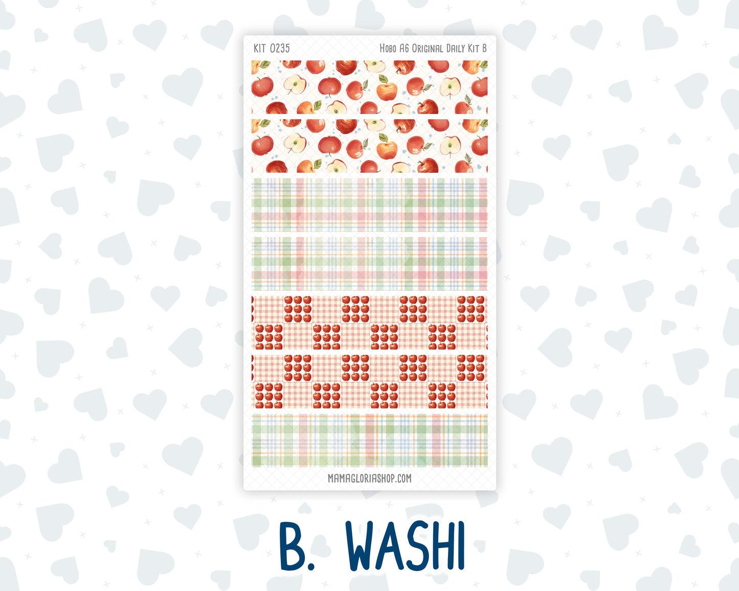 Kit 0235 - A6 Hobonichi Original - Daily Kit - September - Apple Orchard
