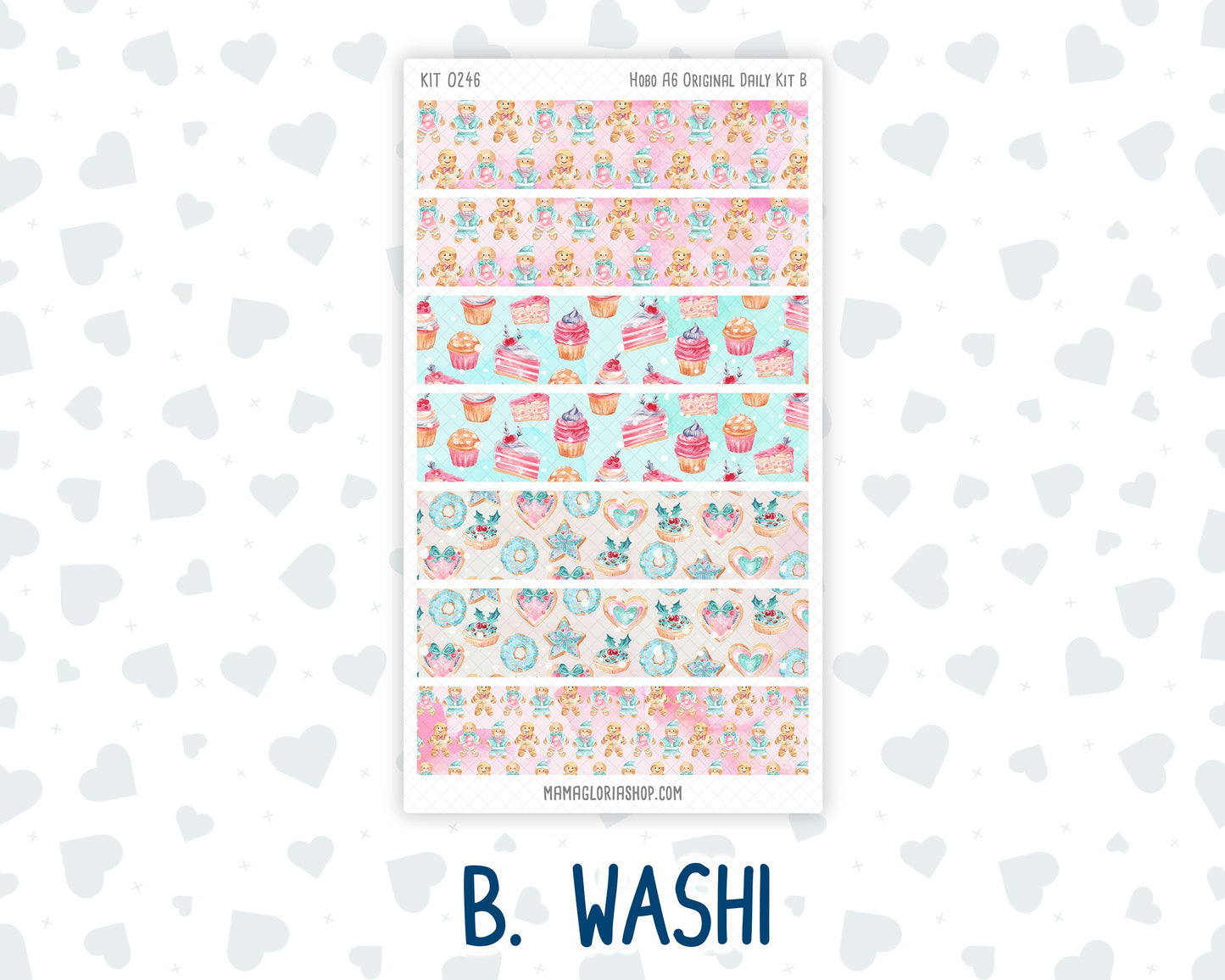 Kit 0246 - A6 Hobonichi Original - Daily Kit - December - Gingerbread Sweets