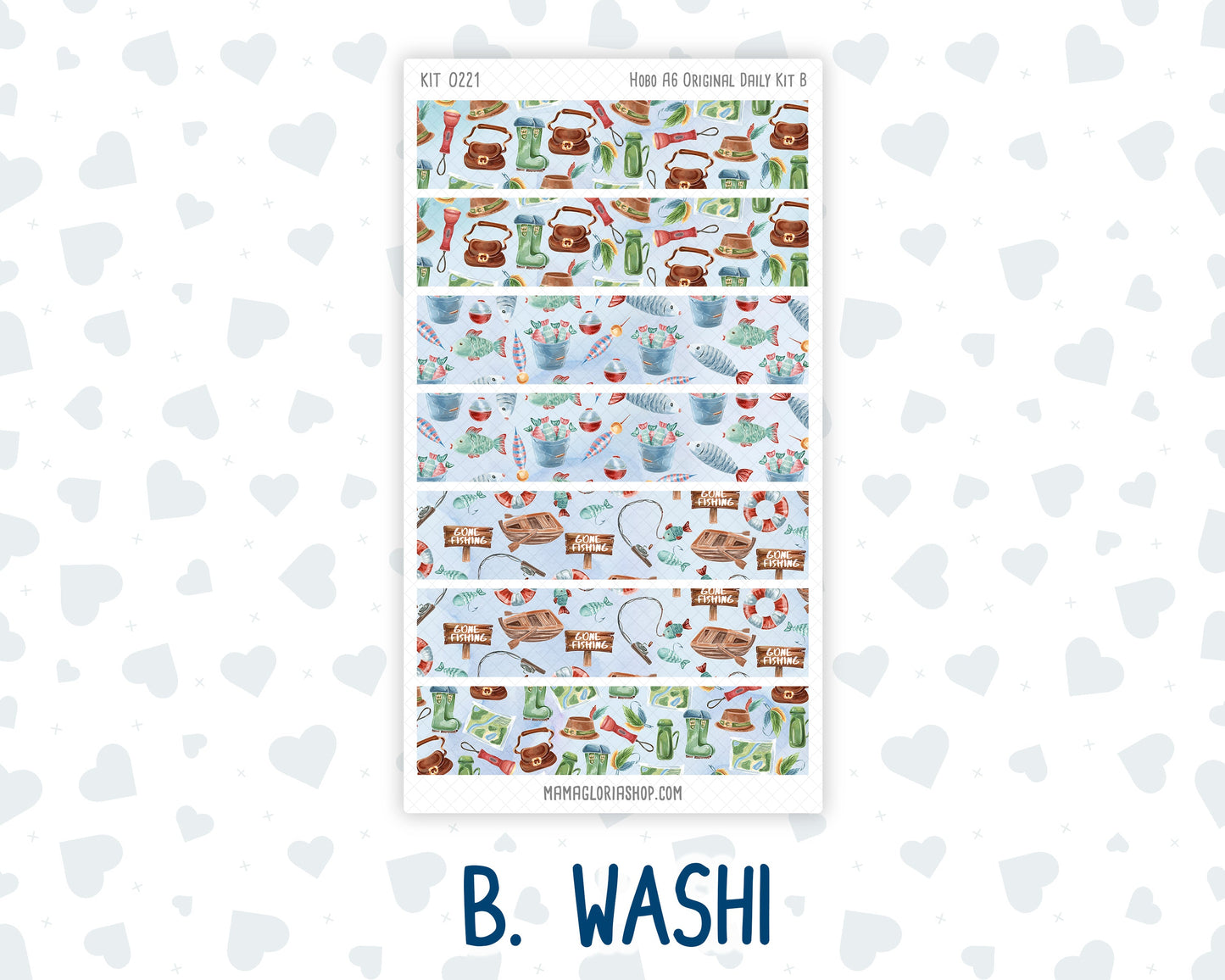 Kit 0221 - A6 Hobonichi Original - Daily Kit - June - Gone Fishing