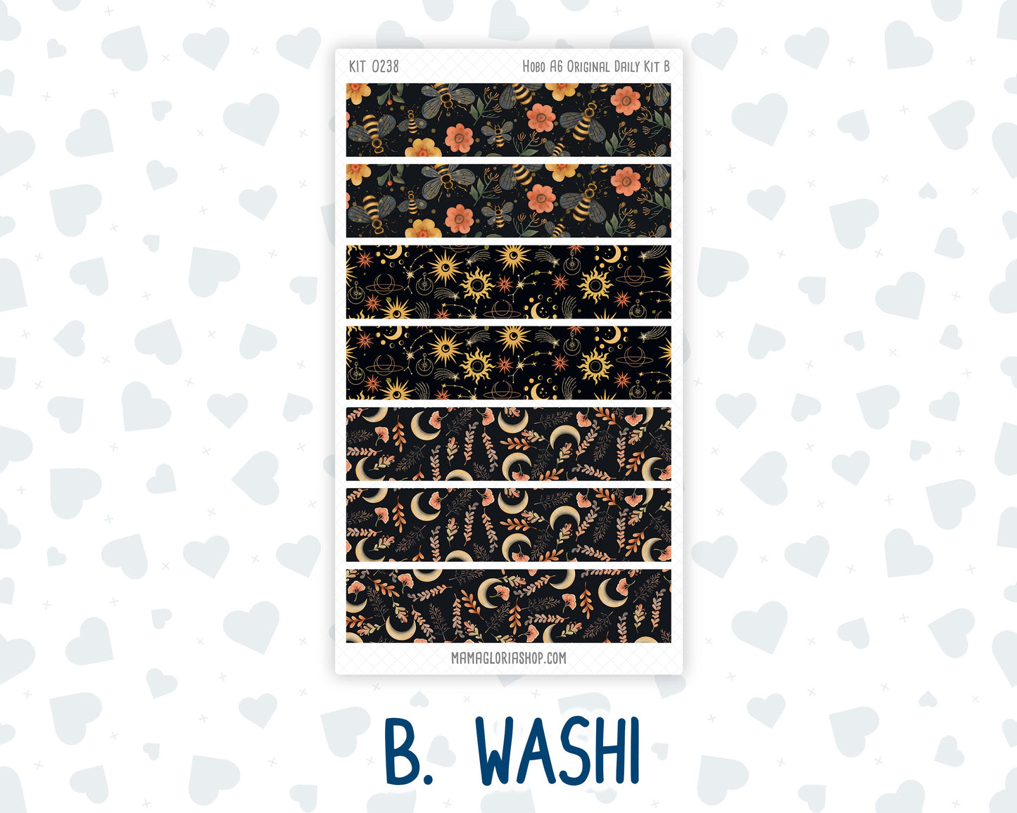 Kit 0238 - A6 Hobonichi Original - Daily Kit - October - Starry Autumn Nights