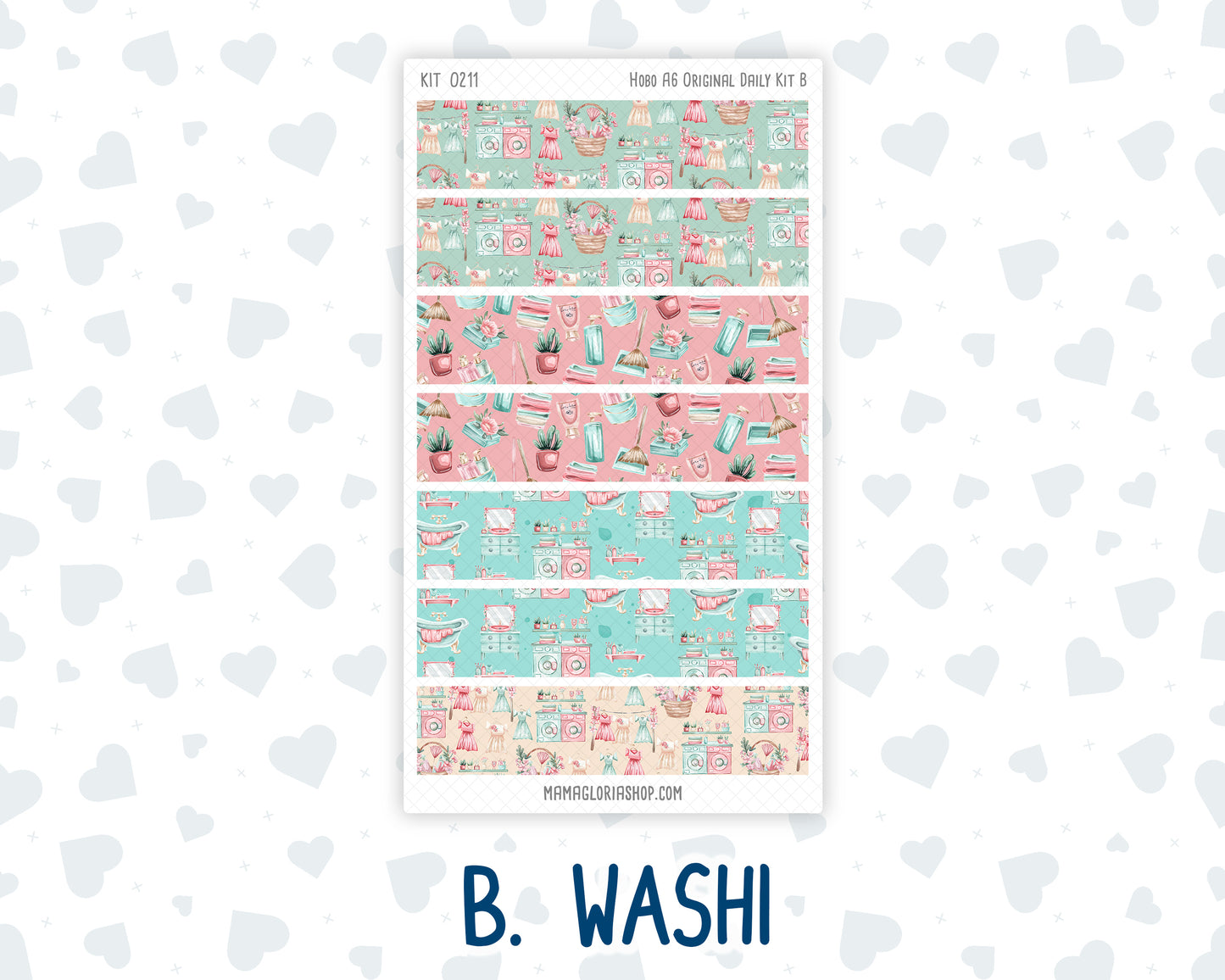 Kit 0211- A6 Hobonichi Original– Daily Kit - Spring Chores - March