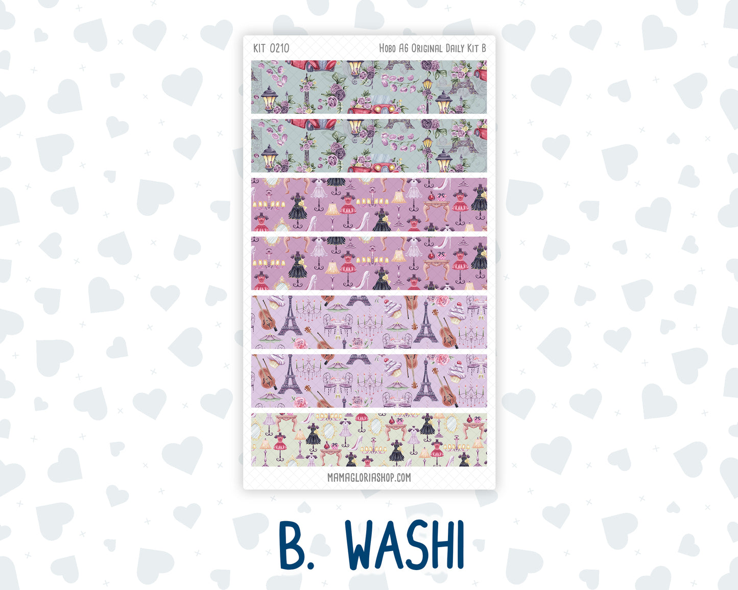 Kit 0210- A6 Hobonichi Original – Daily Kit - Paris Dream - March