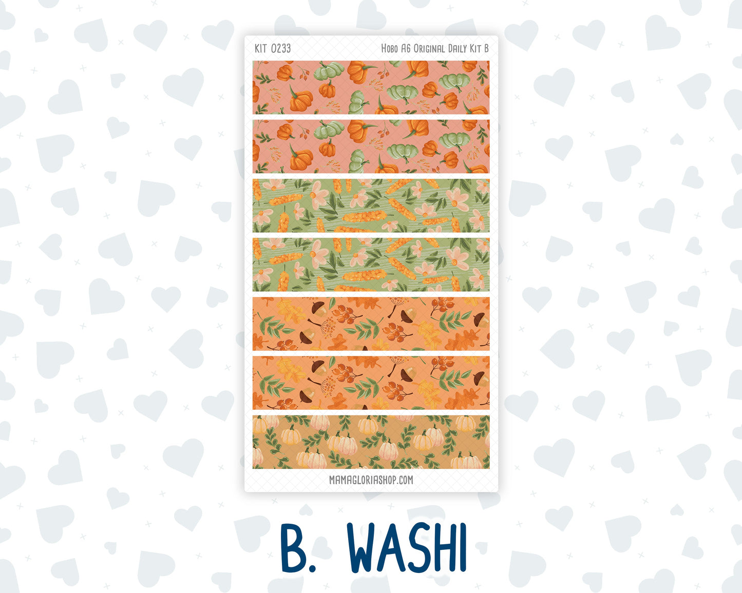 Kit 0233 - A6 Hobonichi Original - Daily Kit - September - Cinnamon Days