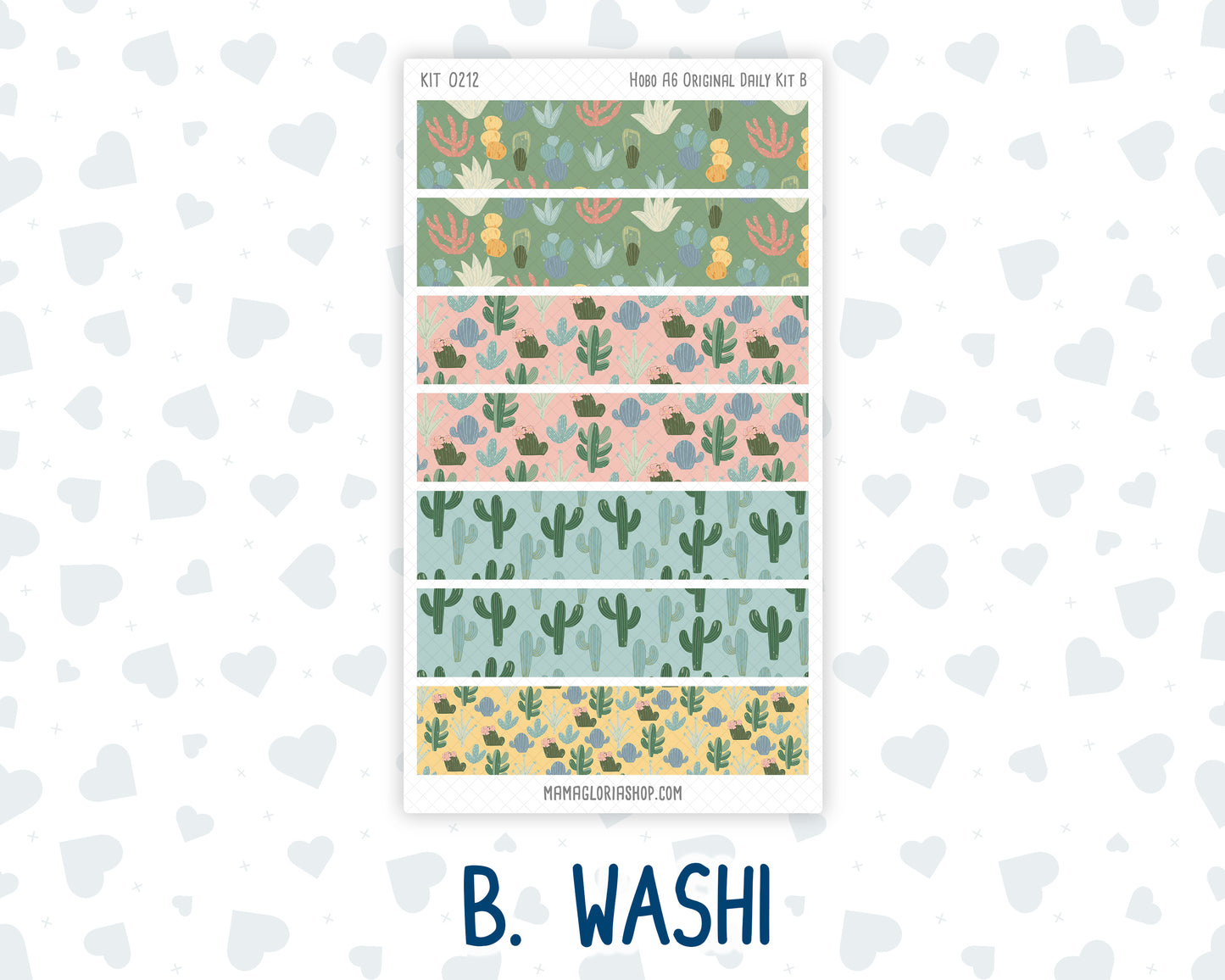 Kit 0212- A6 Hobonichi Original – Daily Kit - Prickly And Pretty - April