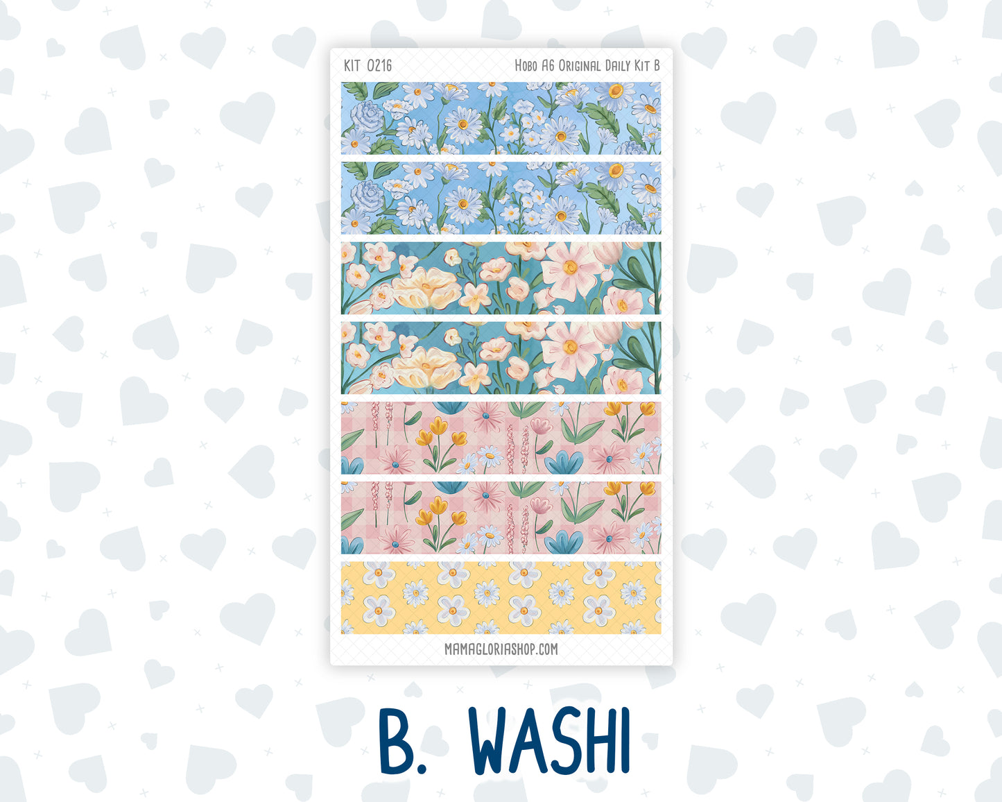 Kit 0216- A6 Hobonichi Original – Daily Kit - Daisy Days - May
