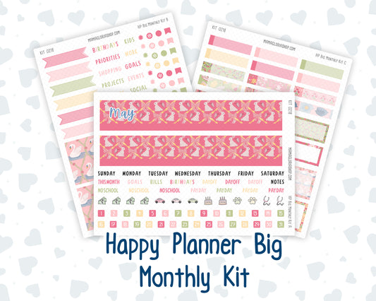 HP - Monthly - Kit 0218- Mother's Love- May - For Big Happy Planner