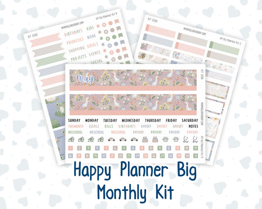 Kit 0266 - HP Big - Monthly Kit - May - Froggy Lake Picnic - For Big Happy Planner