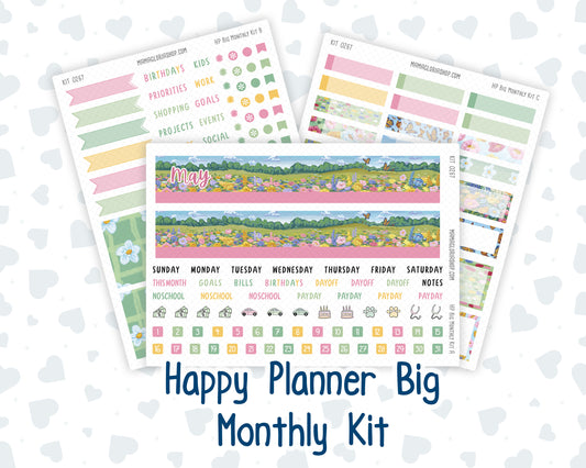 Kit 0267 - HP Big - Monthly Kit - May - Flowers For Mama - For Big Happy Planner