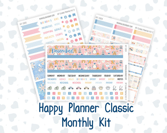 Kit 0305 - HP Classic - Monthly Kit - December - Sugarplum Parade - For Classic Happy Planner
