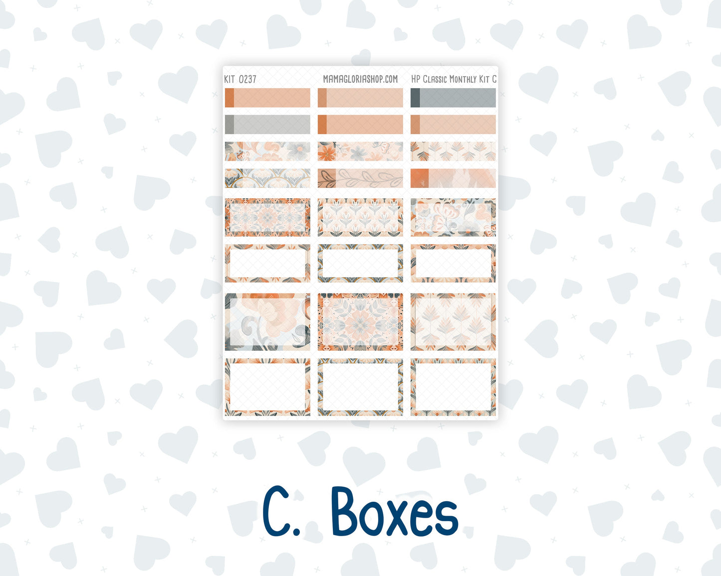 Kit 0237 - HP Classic - Monthly Kit - October - Forest Folk - For Classic Happy Planner