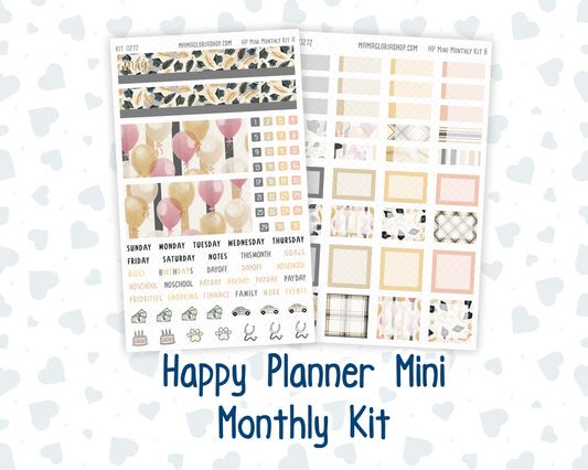Kit 0272 - HP Mini - Monthly Kit - May - Graduation - For Mini Happy Planner