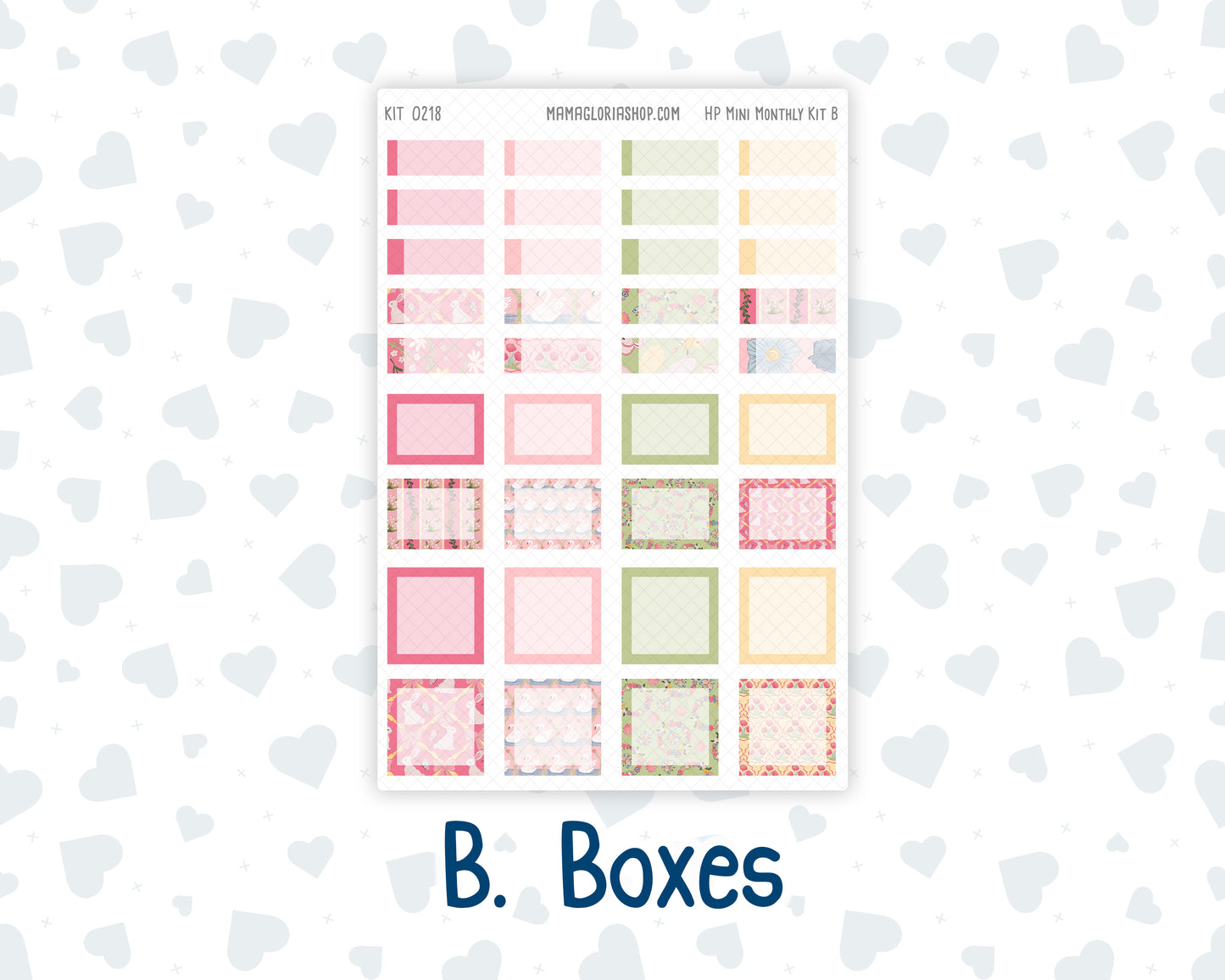 HP - Monthly - Kit 0218- Mother's Love- May- For Mini Happy Planner