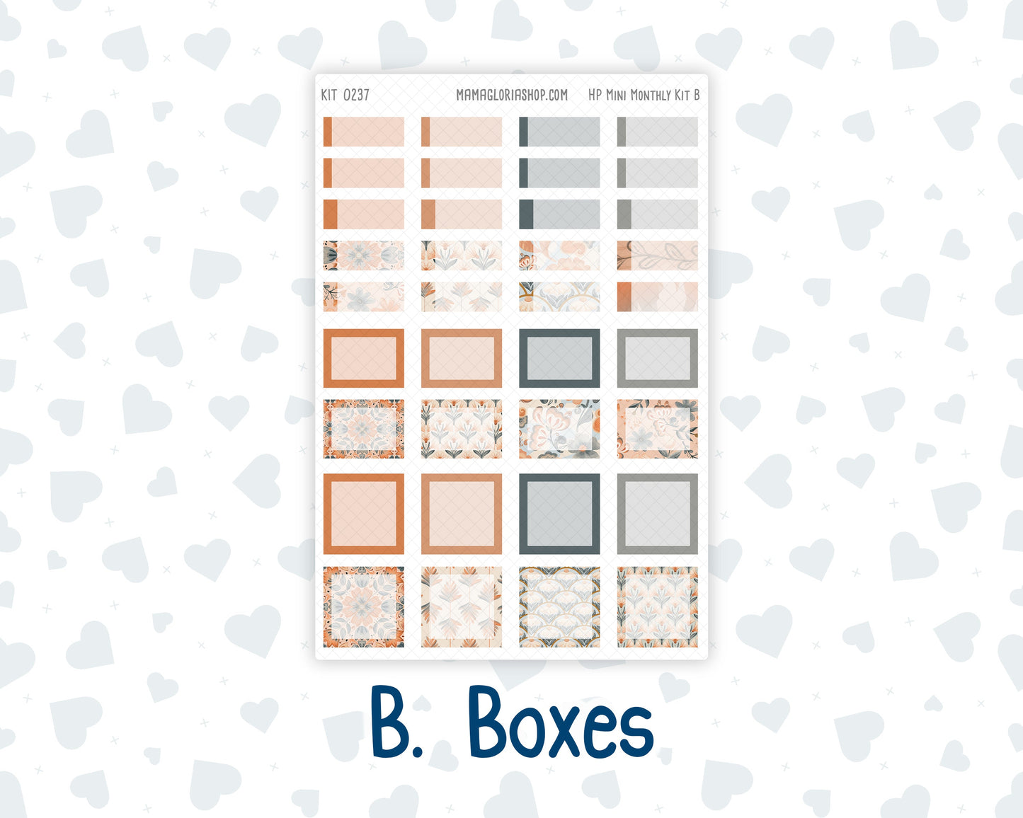 Kit 0237 - HP Mini - Monthly Kit - October - Forest Folk - For Mini Happy Planner