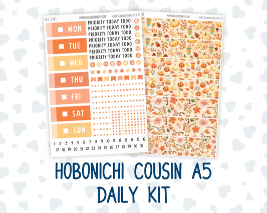 Kit 0241 - Hobonichi Cousin - Daily Kit - November - Pumpkin Latte