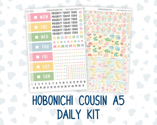 Kit 0260 - Hobonichi Cousin - Daily Kit - April - Pastel Egg Hunt