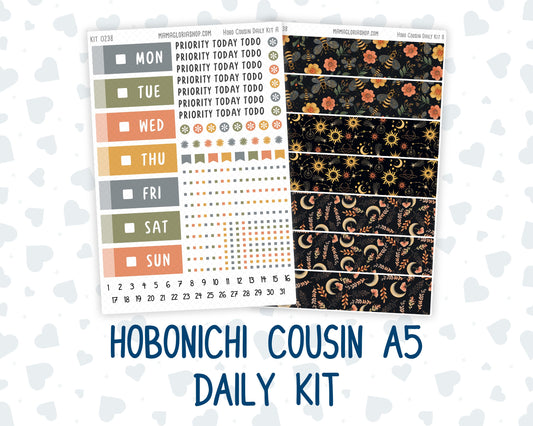 Kit 0238 - Hobonichi Cousin - Daily Kit - October - Starry Autumn Nights