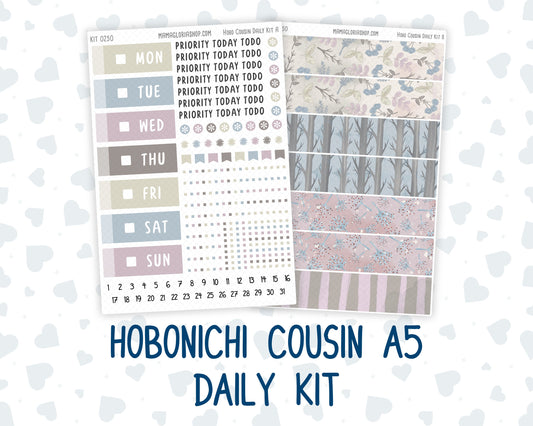 Kit 0250 - Hobonichi Cousin - Daily Kit - Quiet January