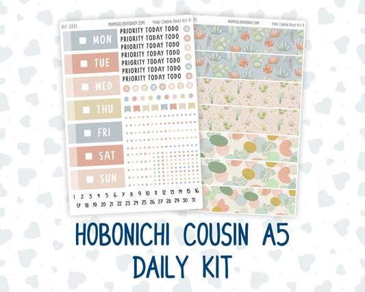 Kit 0261 - Hobonichi Cousin - Daily Kit - April - Llama Spring