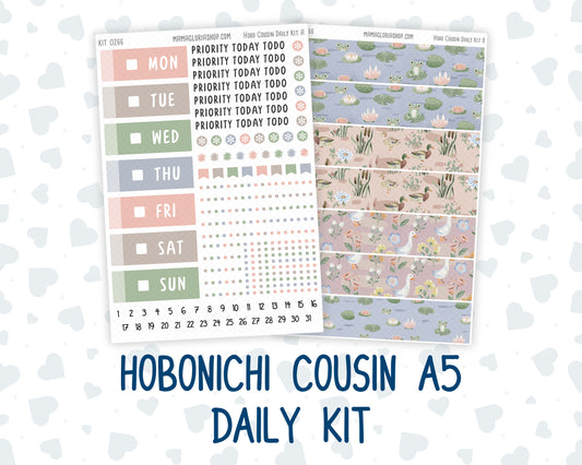 Kit 0266 - Hobonichi Cousin - Daily Kit - May - Froggy Lake Picnic