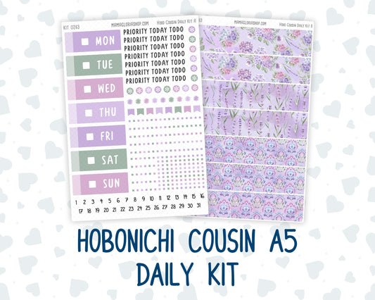 Kit 0263 - Hobonichi Cousin - Daily Kit - April - Lavender Drift
