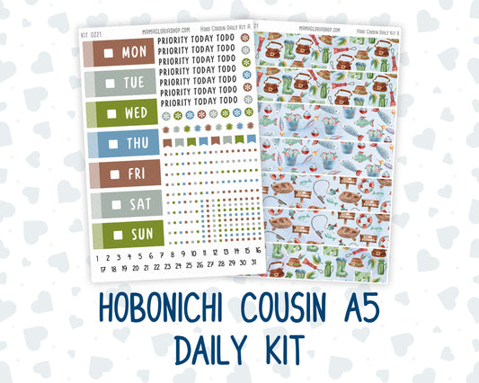 Kit 0221 - Hobonichi Cousin - Daily Kit - June - Gone Fishing