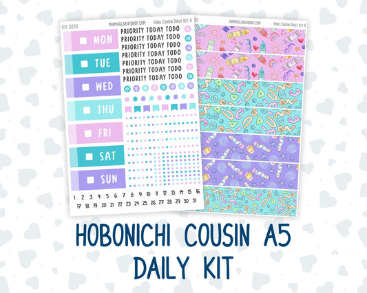Kit 0230 - Hobonichi Cousin - Daily Kit - August - School Daze