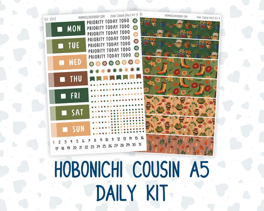 Kit 0242 - Hobonichi Cousin - Daily Kit - November - Cottage Autumn