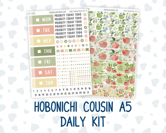 Kit 0295 - Hobonichi Cousin - Daily Kit - September - Apple Harvest