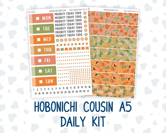Kit 0233 - Hobonichi Cousin - Daily Kit - September - Cinnamon Days