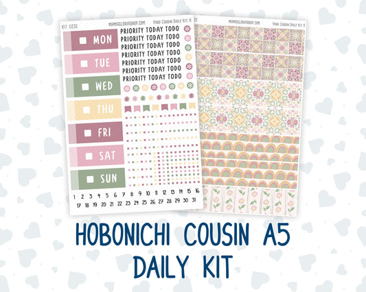 Kit 0232 - Hobonichi Cousin - Daily Kit - September - Heirloom Garden