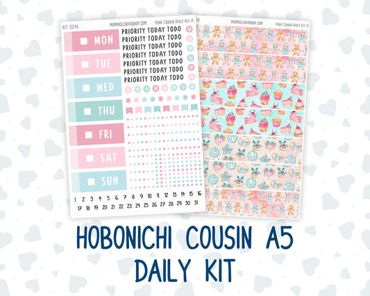 Kit 0246 - Hobonichi Cousin - Daily Kit - December - Gingerbread Sweets