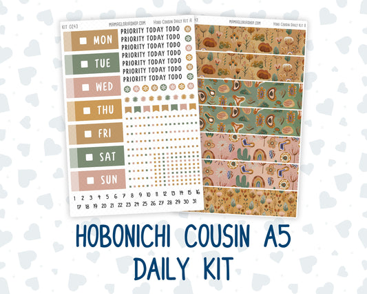 Kit 0243 - Hobonichi Cousin - Daily Kit - November - Boho Autumn