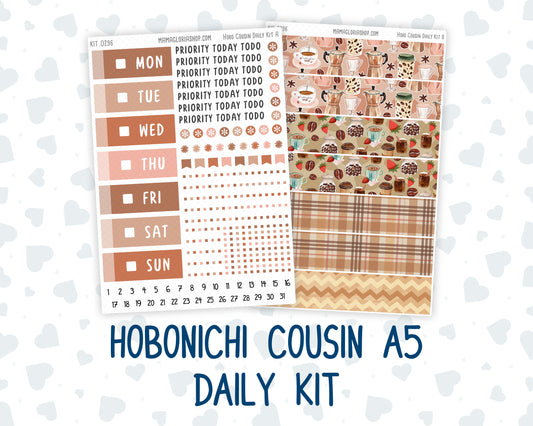 Kit 0296 - Hobonichi Cousin - Daily Kit - September - Coffee Break