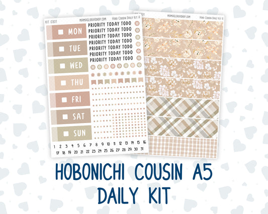 Kit 0301 - Hobonichi Cousin - Daily Kit - November - Sunday Comfort