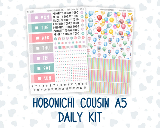 Kit 0225 - Hobonichi Cousin - Daily Kit - July - Carnival Joy