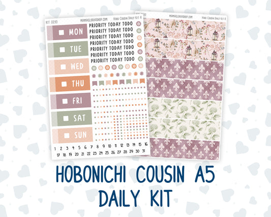 Kit 0293 - Hobonichi Cousin - Daily Kit - September - Fleur de Provence