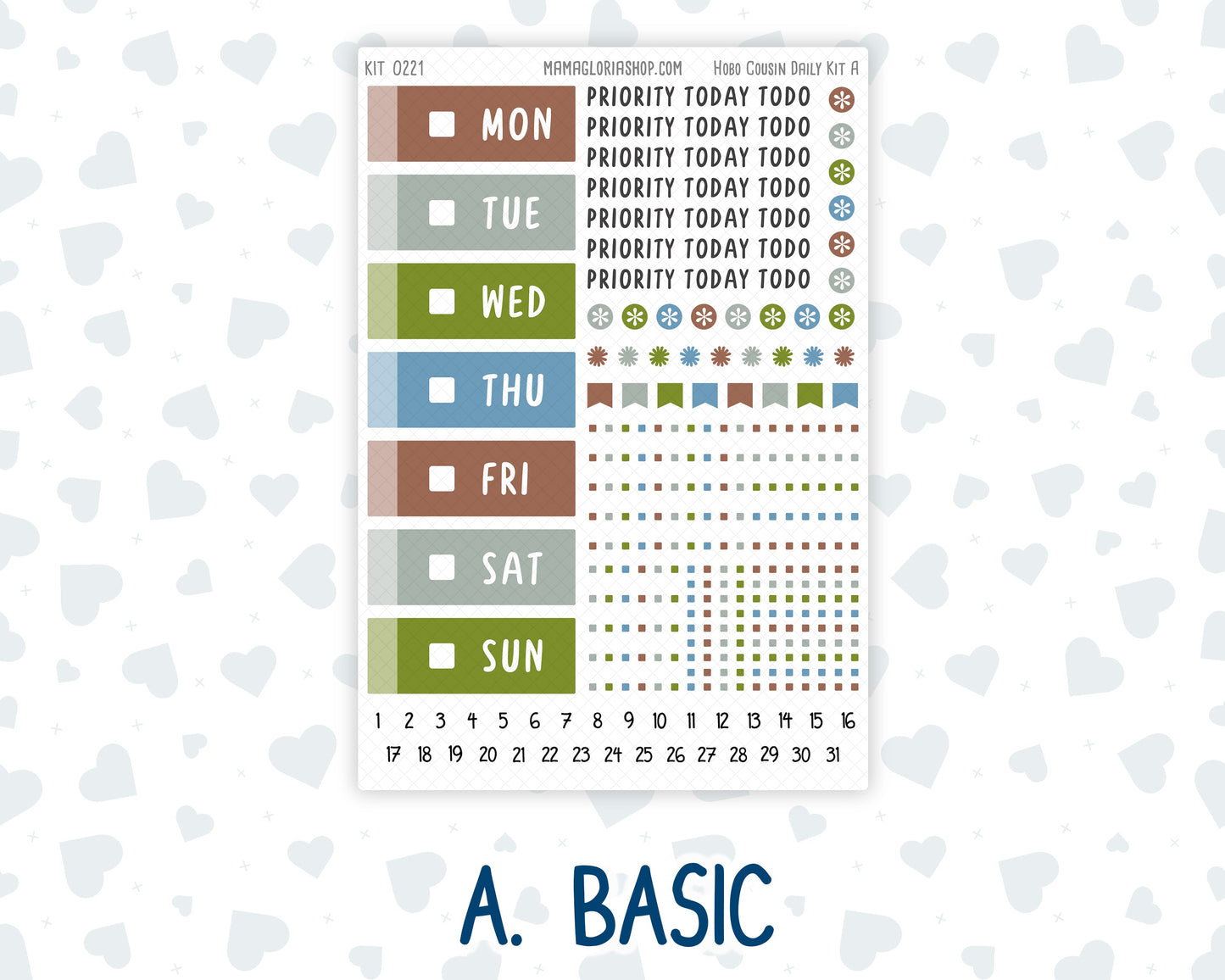Kit 0221 - Hobonichi Cousin - Daily Kit - June - Gone Fishing