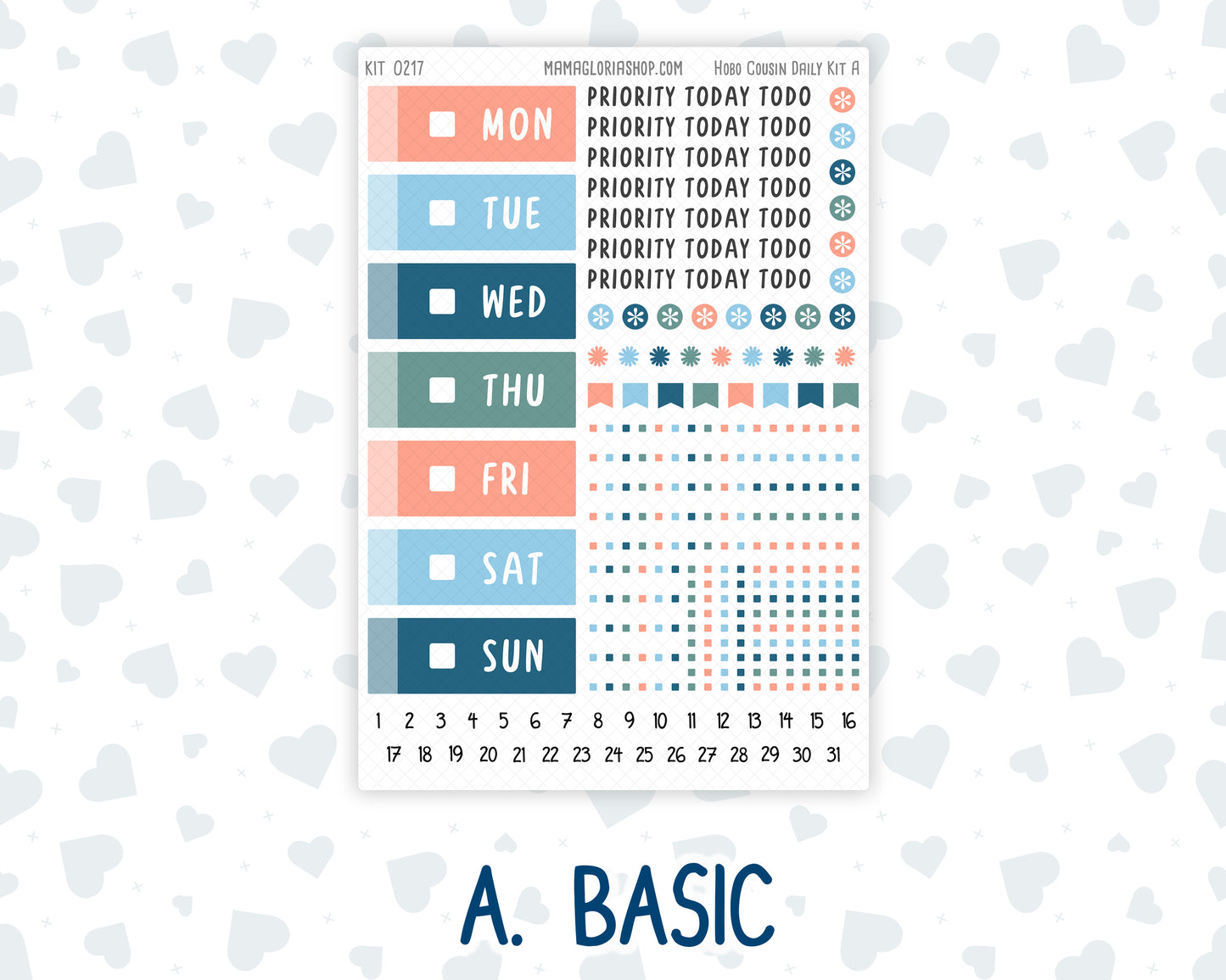 Kit 0217- Hobonichi Cousin – Daily Kit - Once Upon A Time- May