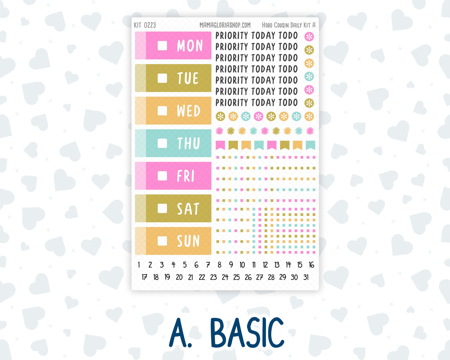 Kit 0223 - Hobonichi Cousin - Daily Kit - June - Route 66