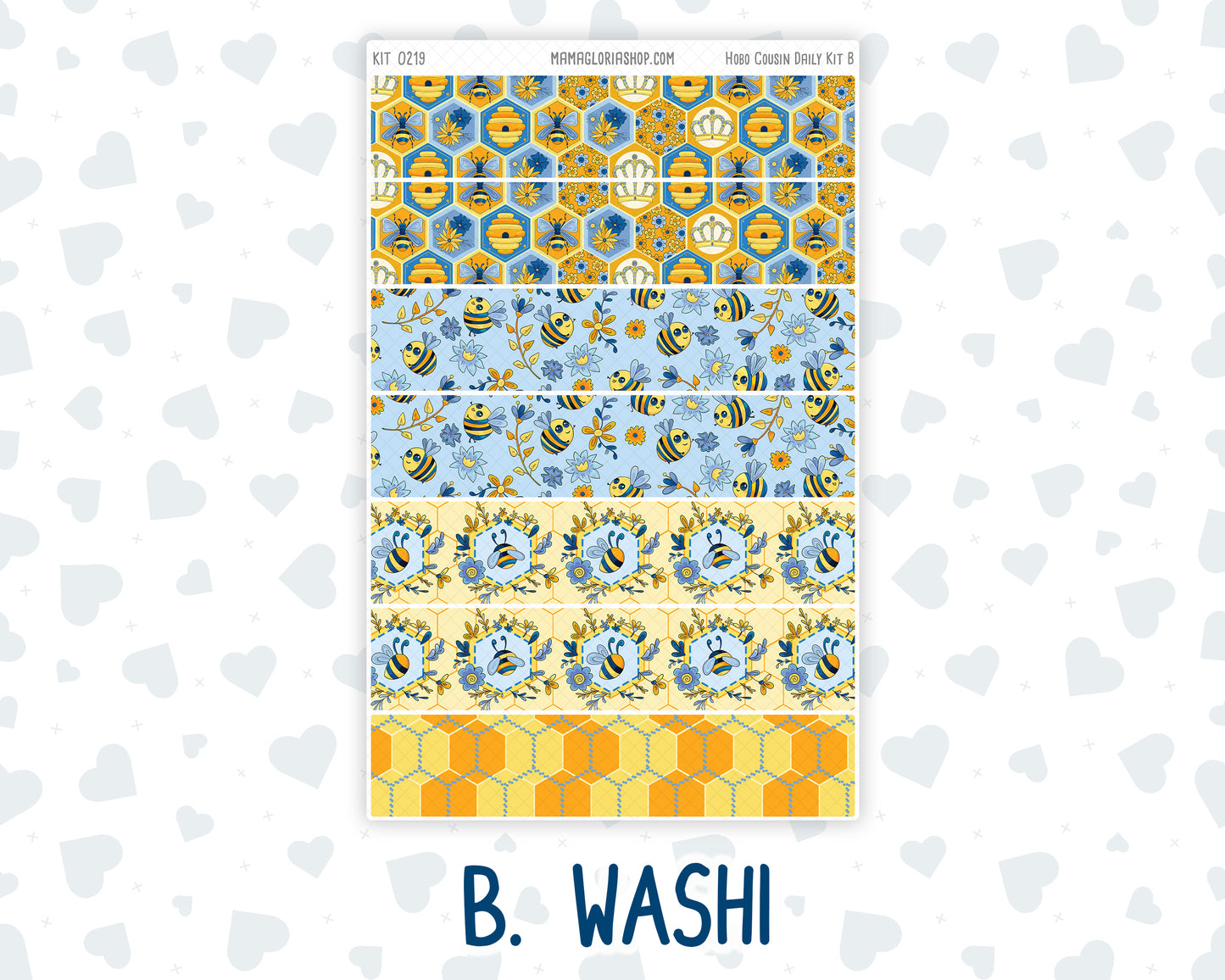 Kit 0219- Hobonichi Cousin – Daily Kit - Bee's Business- May