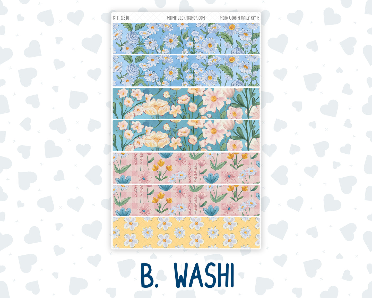 Kit 0216- Hobonichi Cousin – Daily Kit - Daisy Days- May