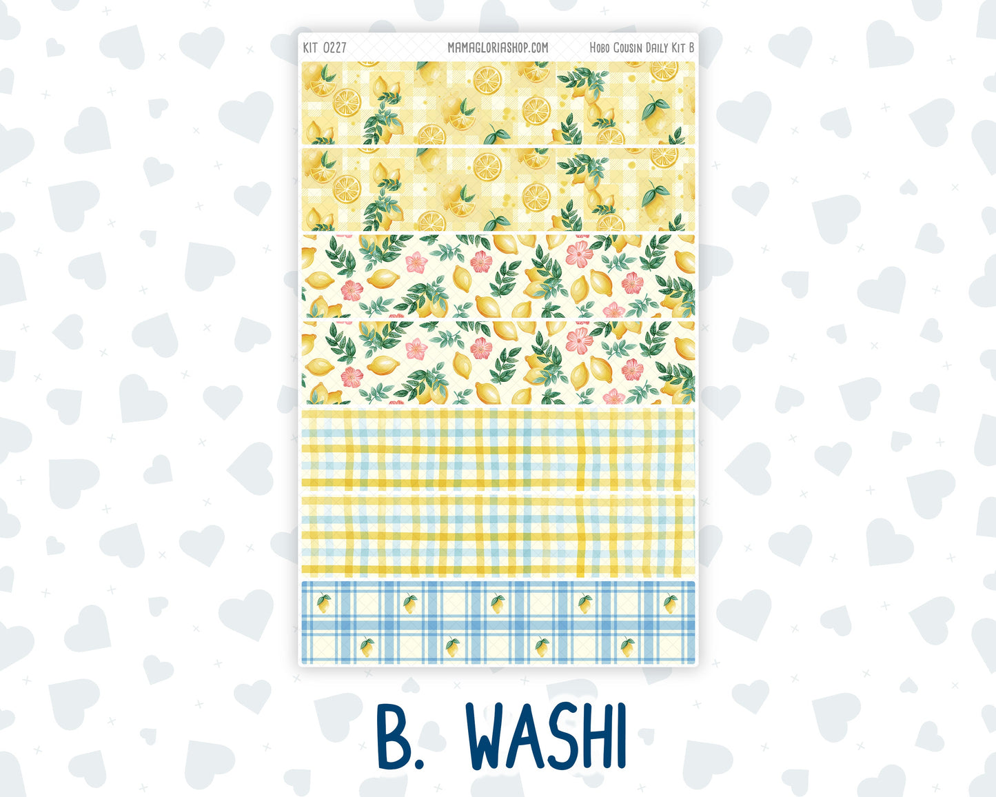 Kit 0227 - Hobonichi Cousin - Daily Kit - July - Lemon Grove