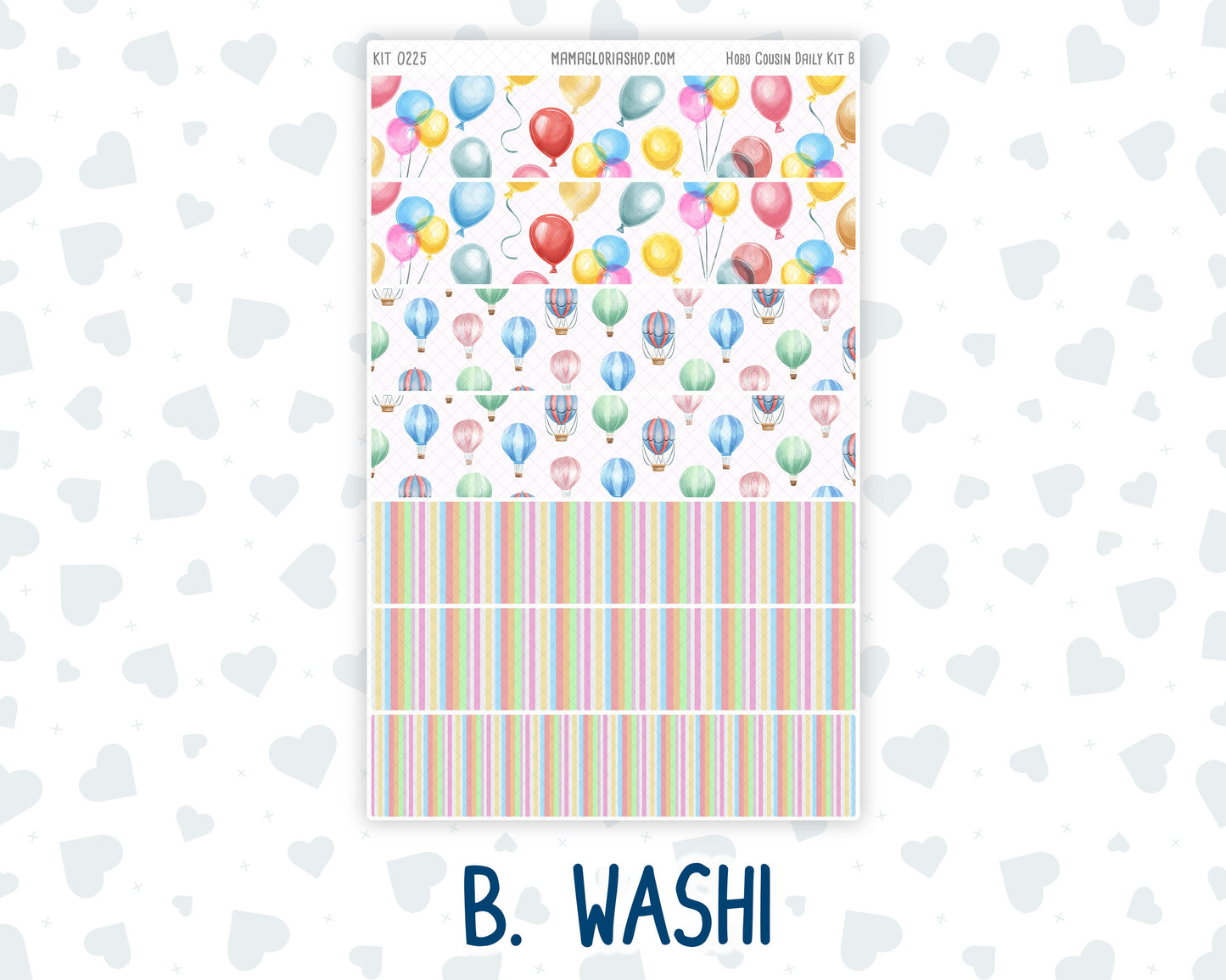 Kit 0225 - Hobonichi Cousin - Daily Kit - July - Carnival Joy