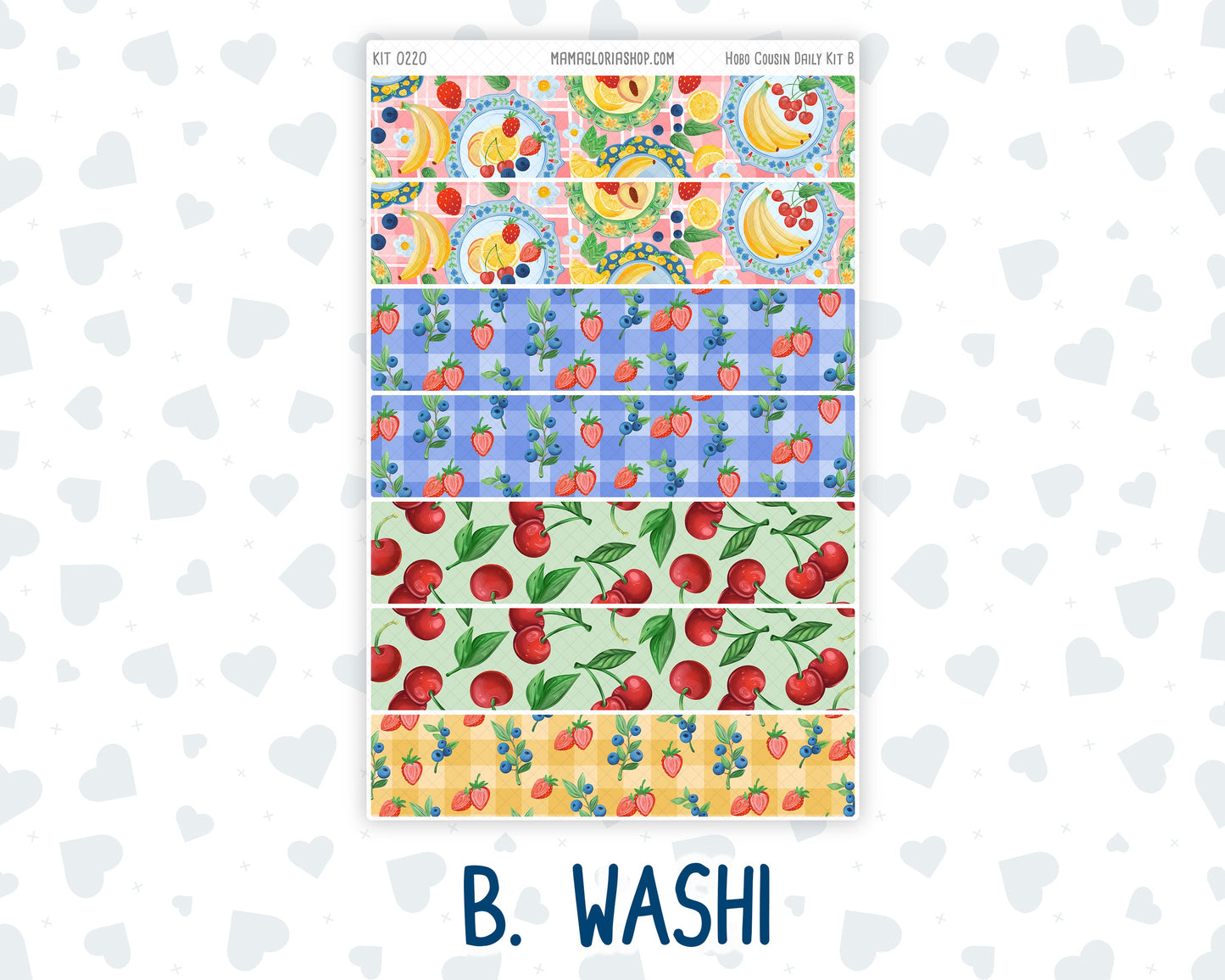 Kit 0220 - Hobonichi Cousin - Daily Kit - June - June Berries